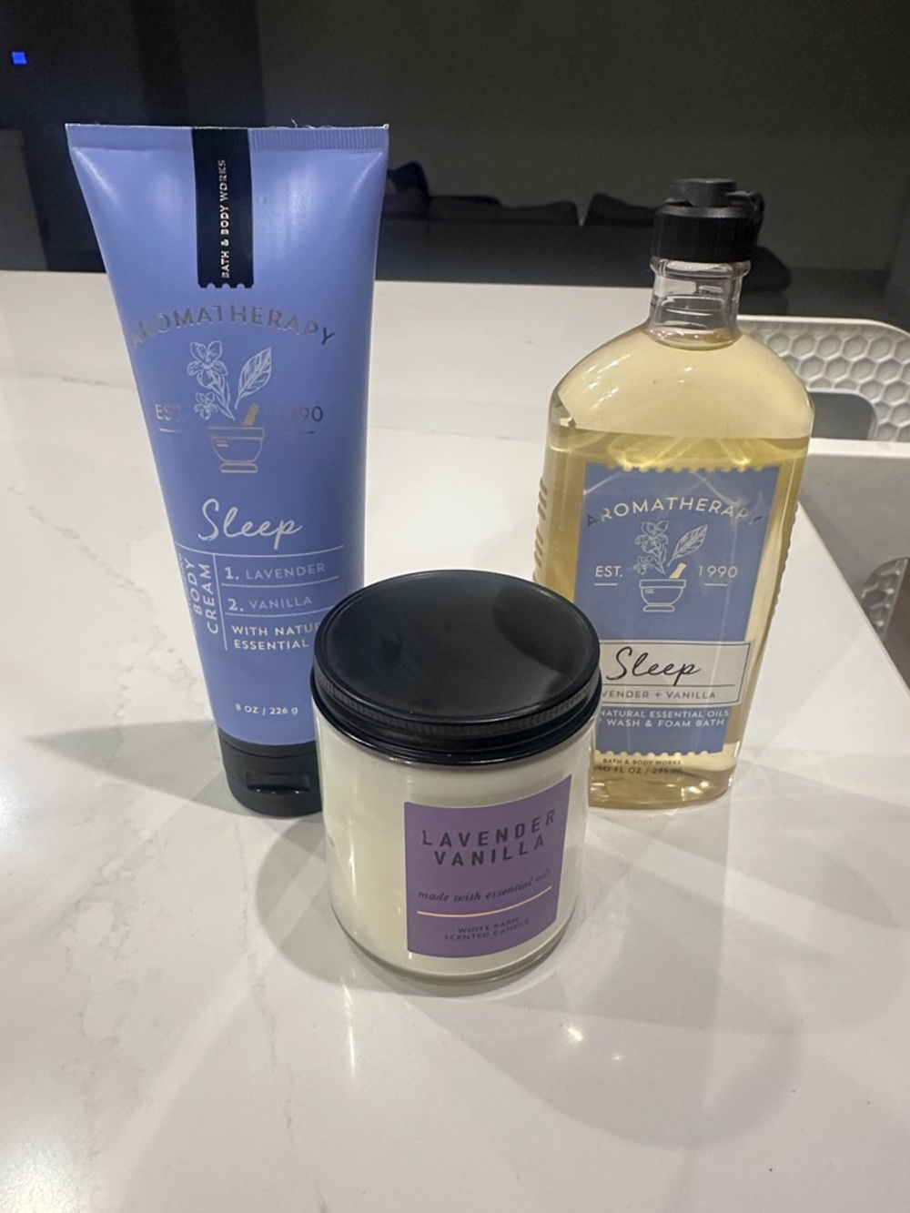 Bath‎ & Body Works Aromatherapy Sleep Lavender + Vanilla Set BRAND NEW
